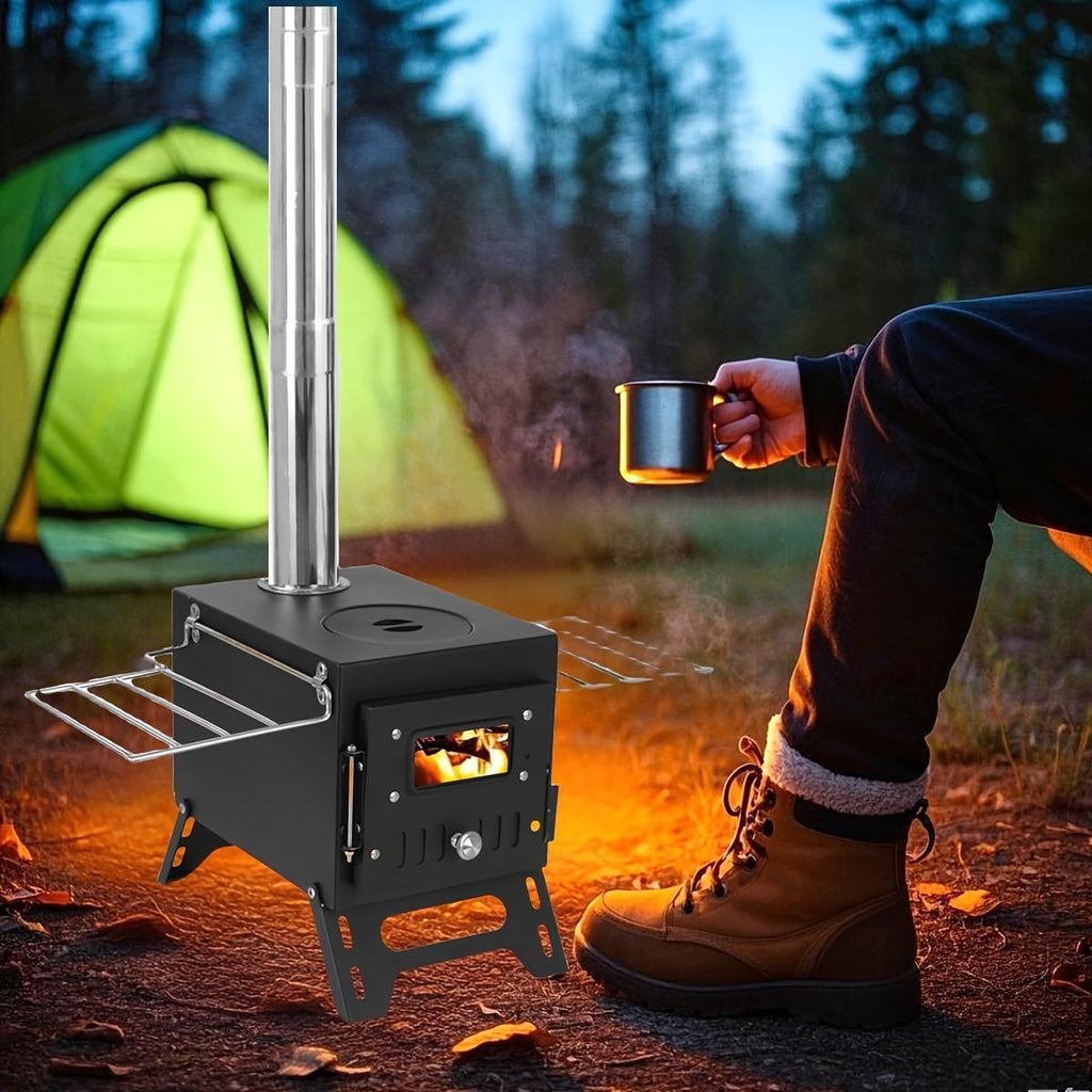 NNETM Portable Stainless Steel Camping Stove for Outdoor Cooking-1