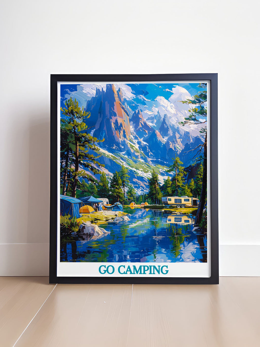 Go Camping Custom Prints - Mountain Travel Posters - Camping Wall  Posters-1