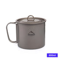 Widesea Camping Mug Titanium Cup Tourist Tableware Picnic Utensils