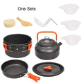 Camping Cookware Kit Outdoor Cooking Set Aluminum Equipment Outdoor