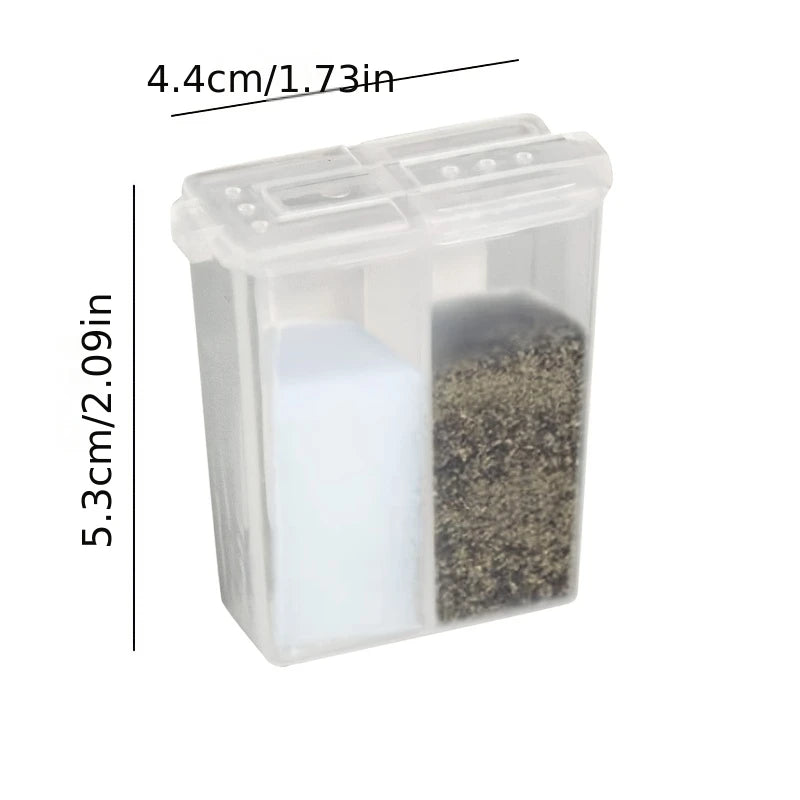 1/2pcs 2in1 Camping Seasoning Shaker Multi-Purpose Spice Jar With Lid