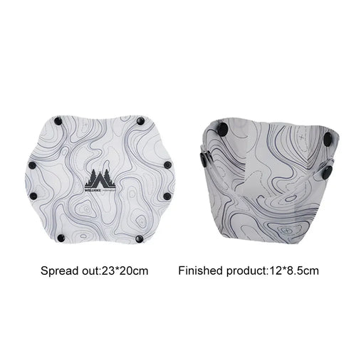 Foldable Camping Tableware Portable Bowl Dinner Plate Coffee Filter