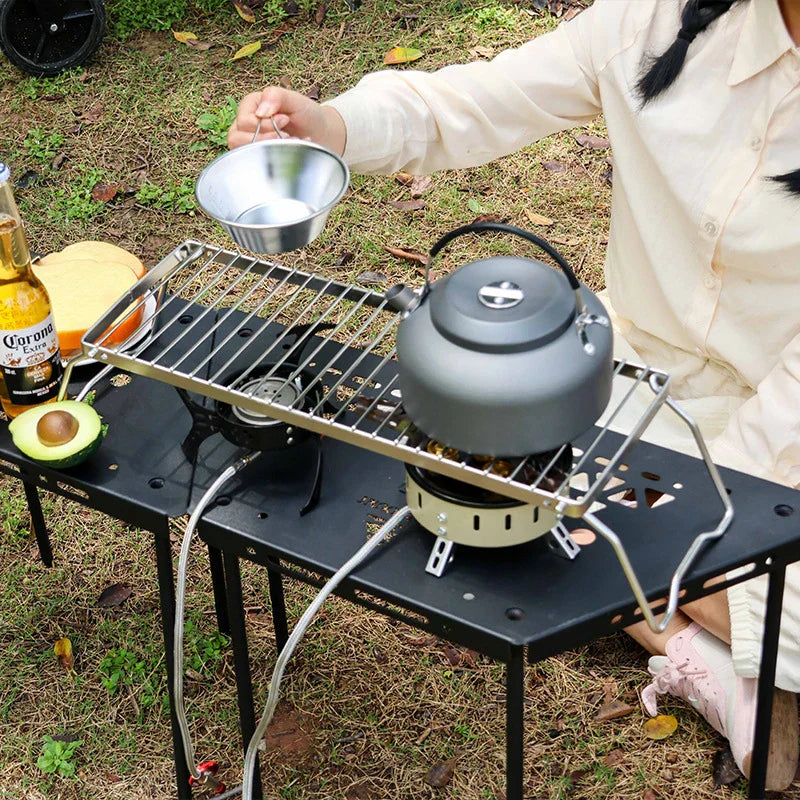 NNEOBA Multifunctional Folding Campfire Grill for Outdoor Cooking-3
