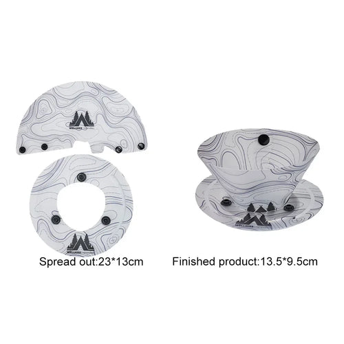 Foldable Camping Tableware Portable Bowl Dinner Plate Coffee Filter