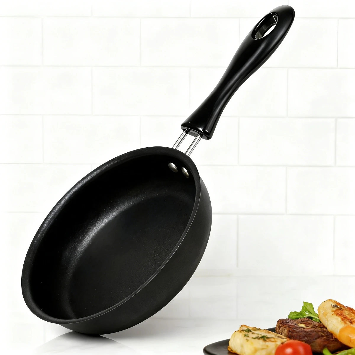 Mini Frying Pan with Handle Portable Egg Omelet Skillet Pancake Steak