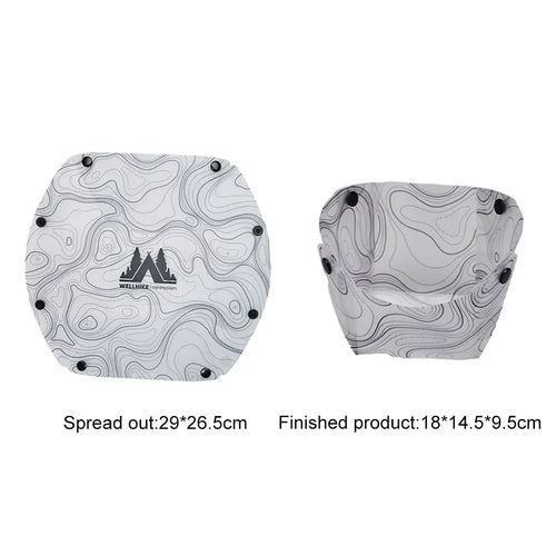 Foldable Camping Tableware Portable Bowl Dinner Plate Coffee Filter