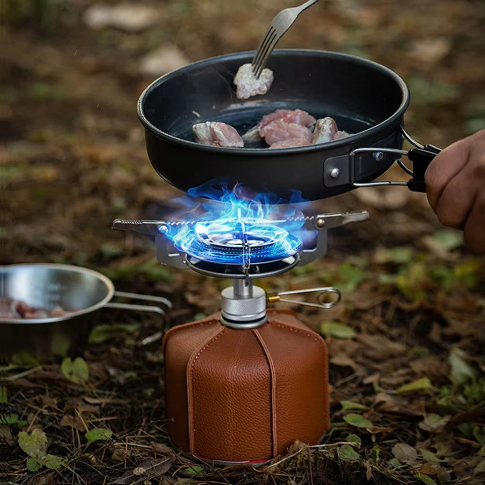 1PCS Outdoor Camping Gas Stove Mini Gas Burner with Storage Bag