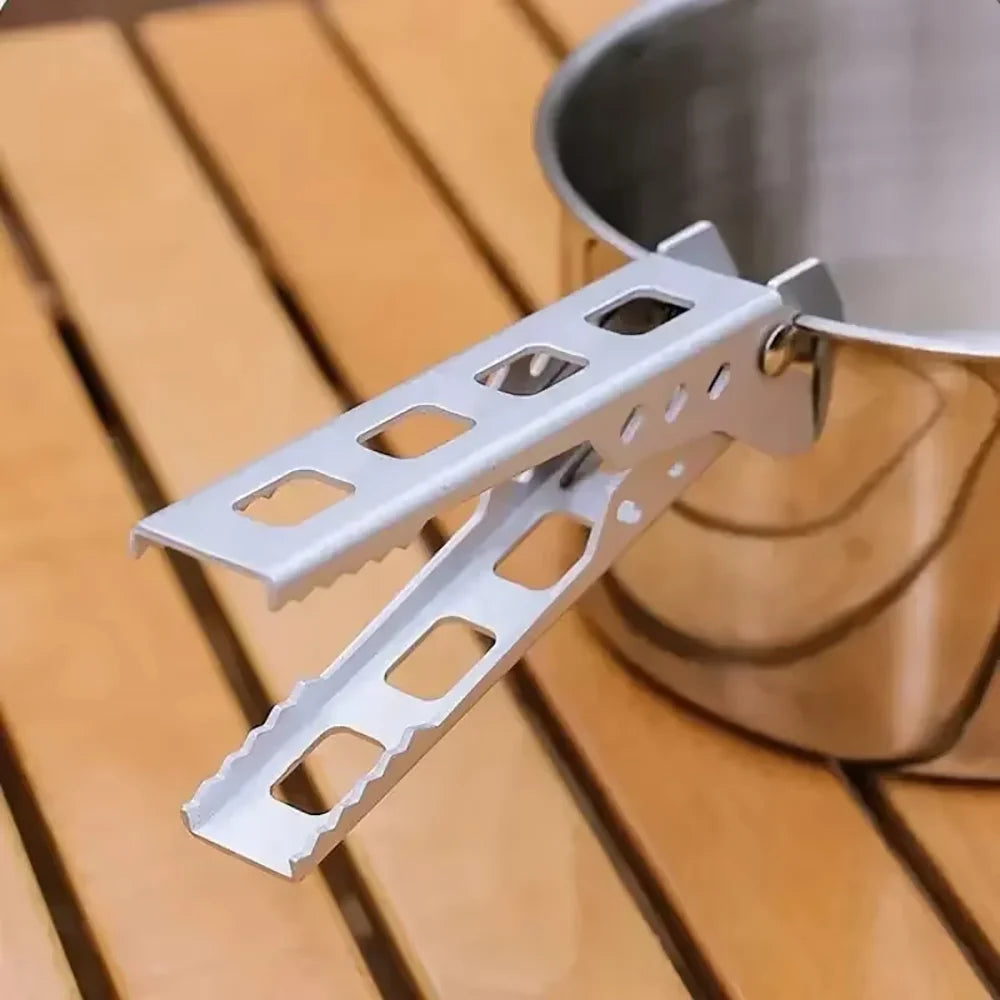 Outdoor Aluminium Anti-hot Alloy Clip Bowl Gripper Holder Portable