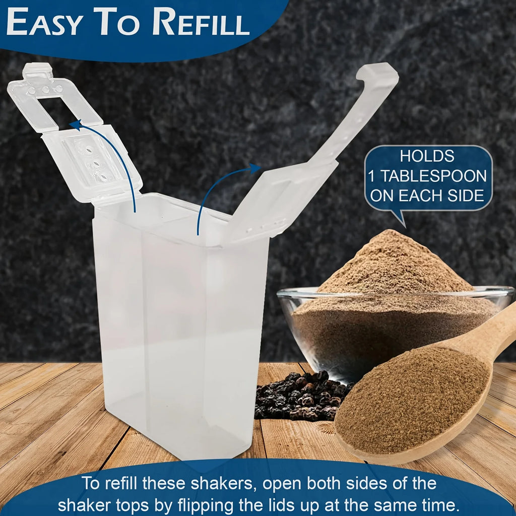 1/2pcs 2in1 Camping Seasoning Shaker Multi-Purpose Spice Jar With Lid