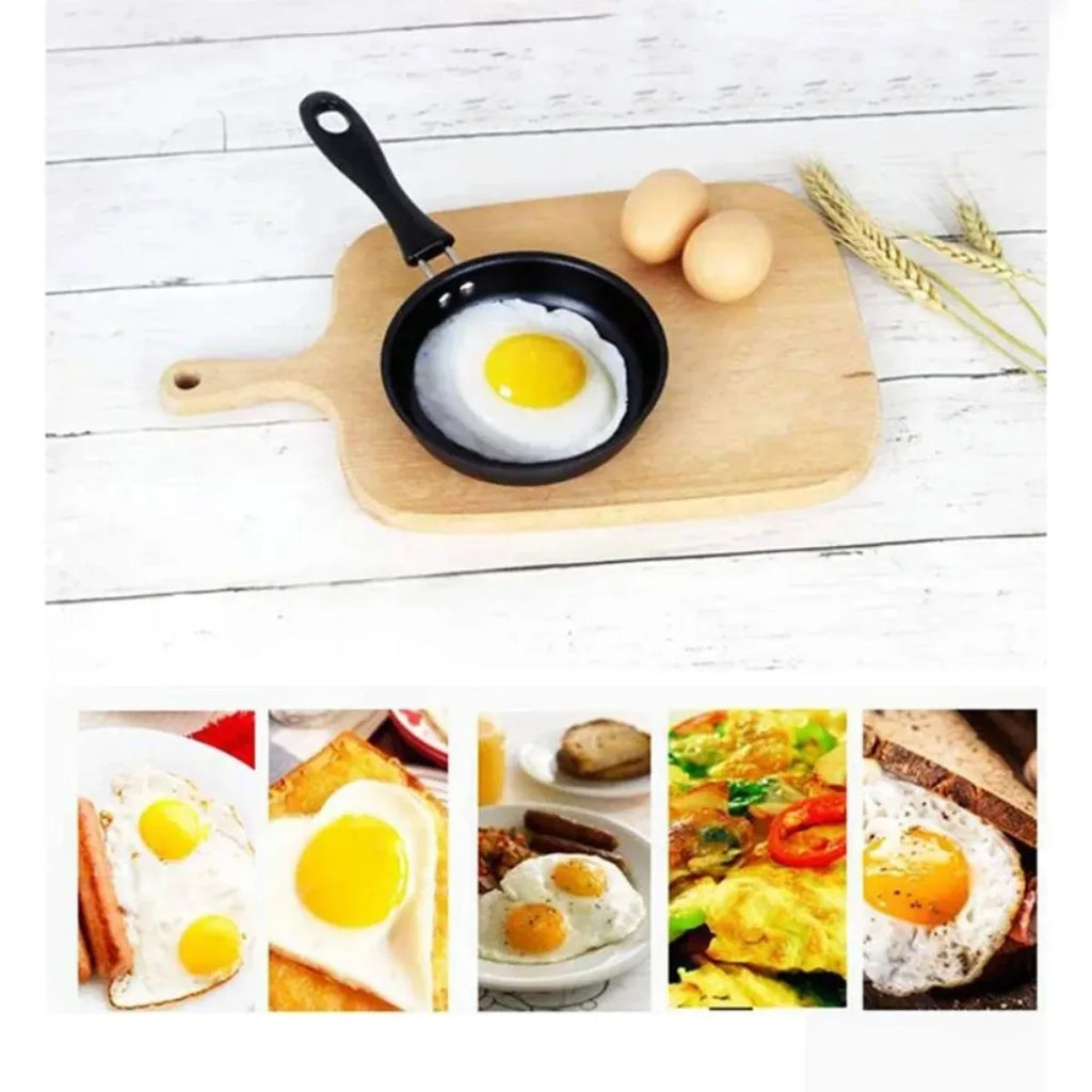 Mini Frying Pan with Handle Portable Egg Omelet Skillet Pancake Steak