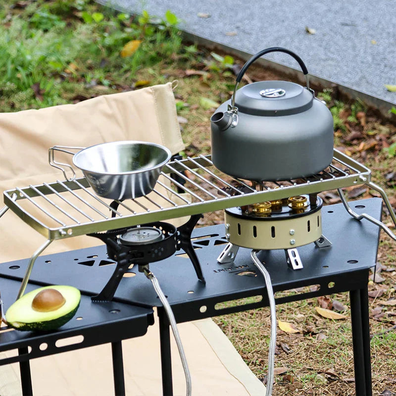 NNEOBA Multifunctional Folding Campfire Grill for Outdoor Cooking-2