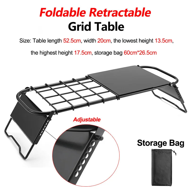 NNEOBA Multifunctional Folding Campfire Grill for Outdoor Cooking-1
