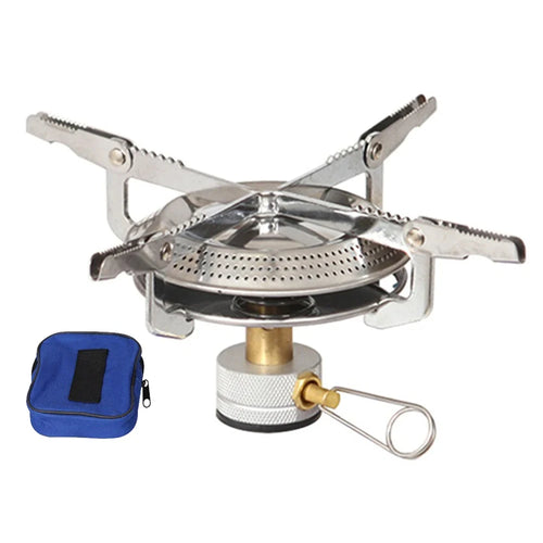 1PCS Outdoor Camping Gas Stove Mini Gas Burner with Storage Bag