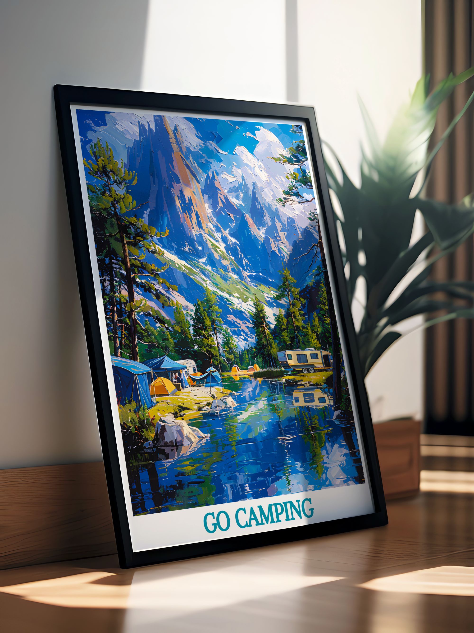 Go Camping Custom Prints - Mountain Travel Posters - Camping Wall  Posters-2