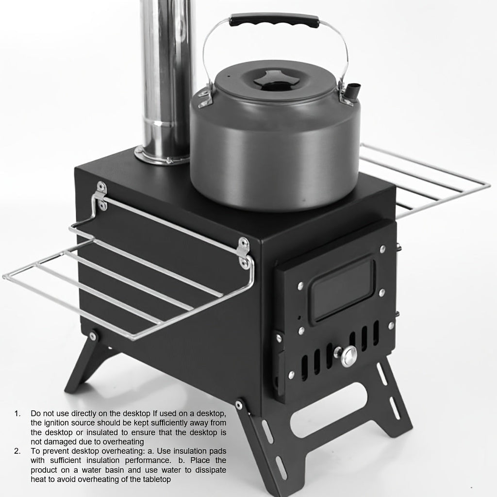 NNETM Portable Stainless Steel Camping Stove for Outdoor Cooking-2