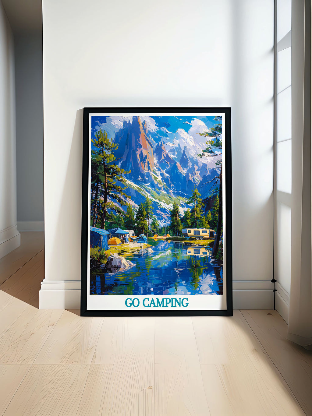 Go Camping Custom Prints - Mountain Travel Posters - Camping Wall  Posters-0